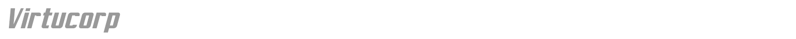 Virtucorp font preview
